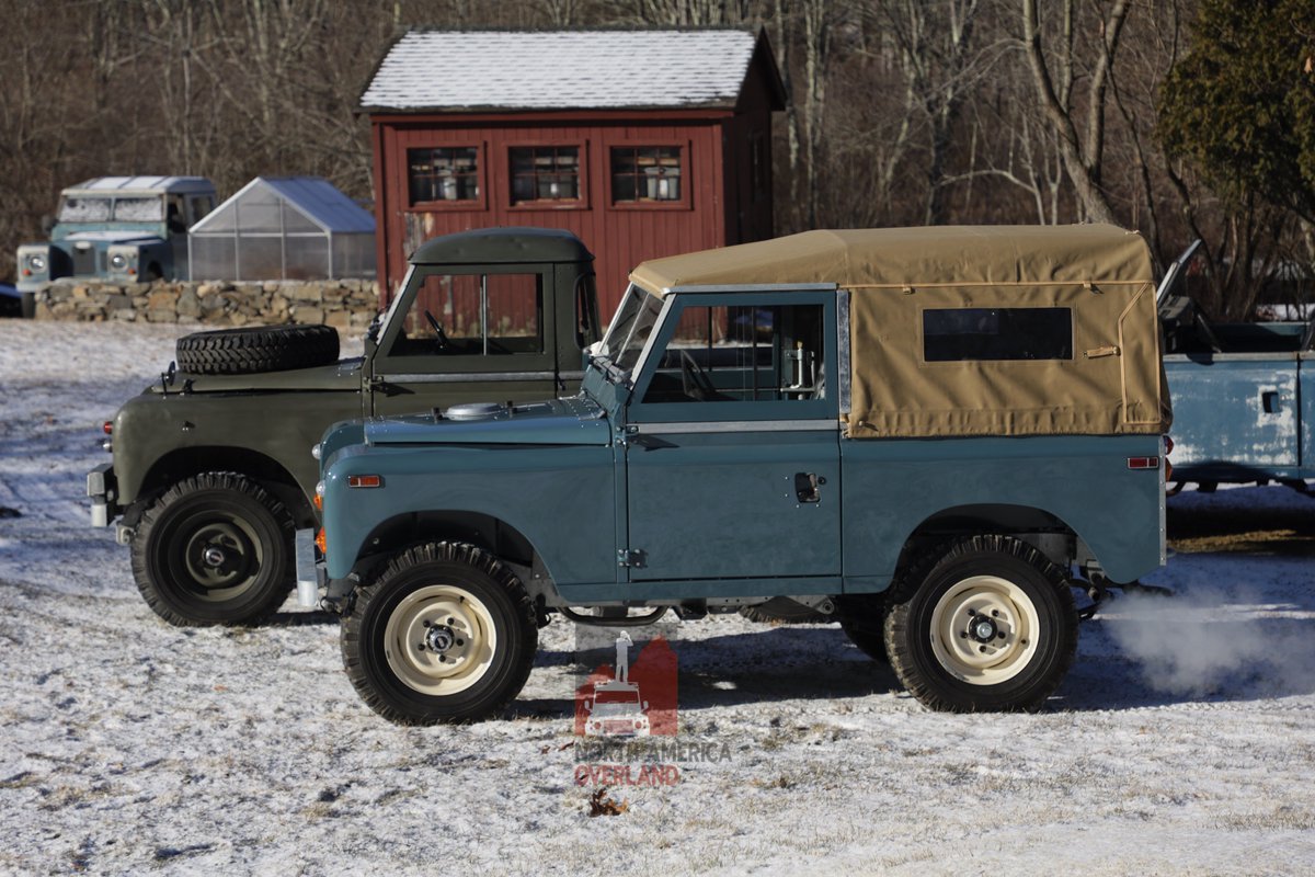 1971 Series IIA and 1966 military 109'

#LandRovers #militaryTruck #Series2A #LandRover109