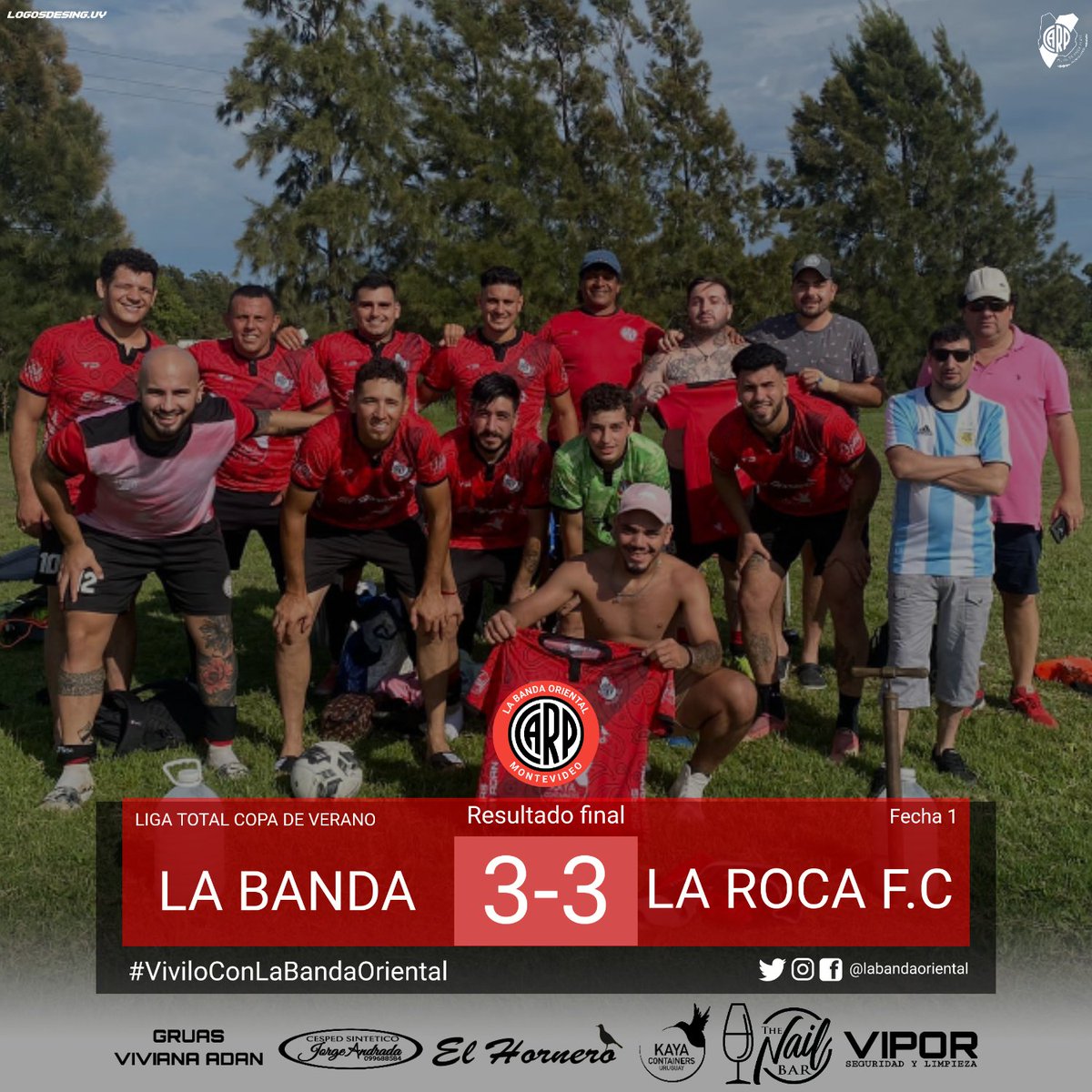 labandaoriental's tweet photo. Primera fecha de la copa de verano, 
No se pudo ganar, pero la pelota empezó a rodar!!!
Vamos la banda!!!

#viviloconlabandaoriental
#VivirYJugarConGrandeza 
#riverplate #riveresmundial 
#modoriver #futbol 
#montevideo #uruguay
#labanda #somosfamilia https://t.co/o3fKYoGMEH