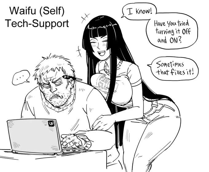 Patreon request:
Waifu tech support 