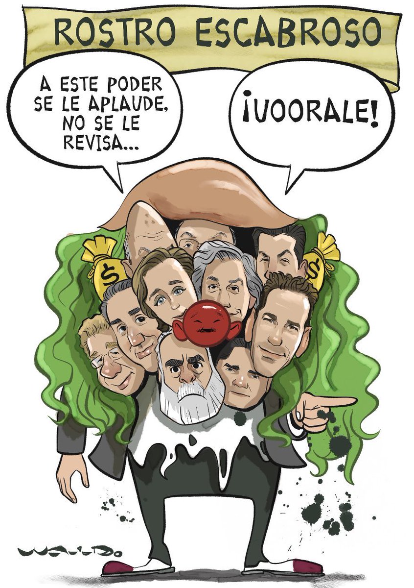 epigmenioibarra's tweet photo. Así la derecha conservadora y el poder oligárquico, todos con un solo propósito:
Frenar a AMLO y la 4T
Se les olvidó qué hay mucho pueblo detrás de López Obrador.
¡Hay que entrarle!
#AMLONoEstásSolo 
Cartonazo de @WaldoMatus https://t.co/HG90YRBK9v