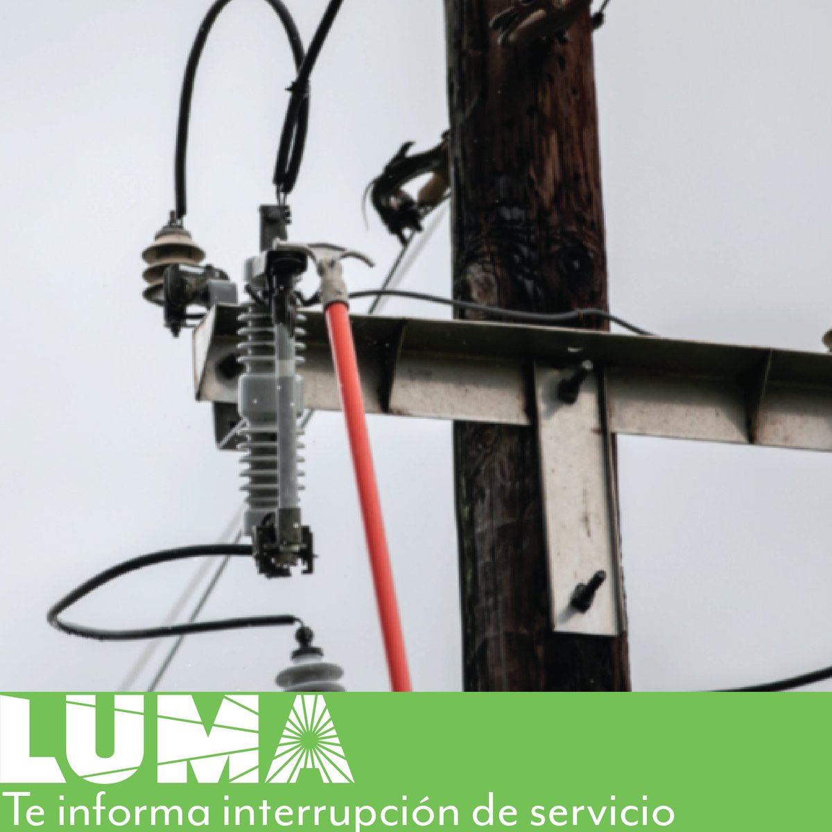 lumaenergypr's tweet photo. En Bayamón, personal de LUMA atiende un desperfecto en el Alimentador 1713-05 que está afectando el servicio eléctrico a clientes de la zona oeste de dicha ciudad y sectores colindantes con Toa Baja. Pendientes a actualizaciones. 

#LUMA #InterrupcióndeServicio #Bayamón #ToaBaja https://t.co/yOdkzqWpMg
