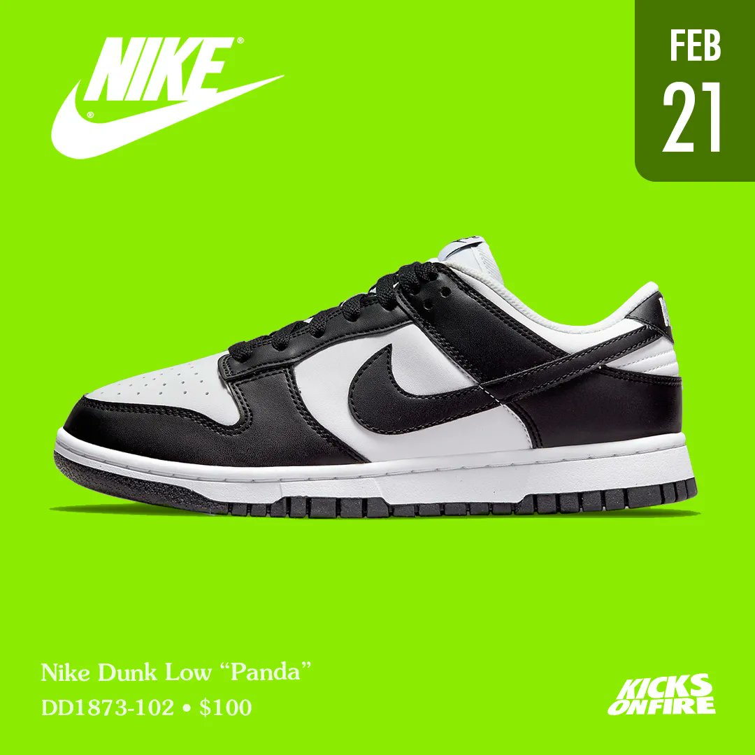 kicksonfire's tweet photo. Nike Dunk Low “Panda” coming back this 21 February 😍 would you cop ?Join our discord in bio. https://t.co/3370jGIRfm