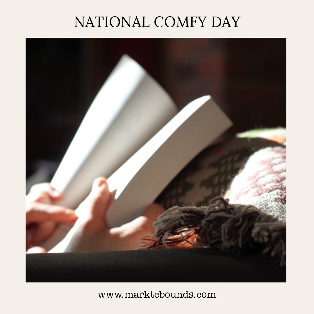 MarkTCBounds's tweet photo. National Comfy Day gives you permission to get comfortable!  Today is a great day to grab a good book and get comfy! Need a great book to read? Consider ordering Record of Poems.  https://t.co/J3lvWPmLT4  #NationalComfyDay #RecordOfPoems https://t.co/zBeOBB7I1V