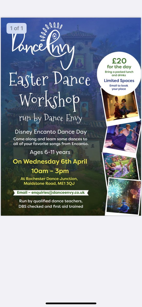 DanceEnvy's tweet photo. Easter Dance Day. Come and join us for some Encanto Fun #dance #danceinkent #encantomovie #EncantoDisney #easterholidays https://t.co/5waESus9vb