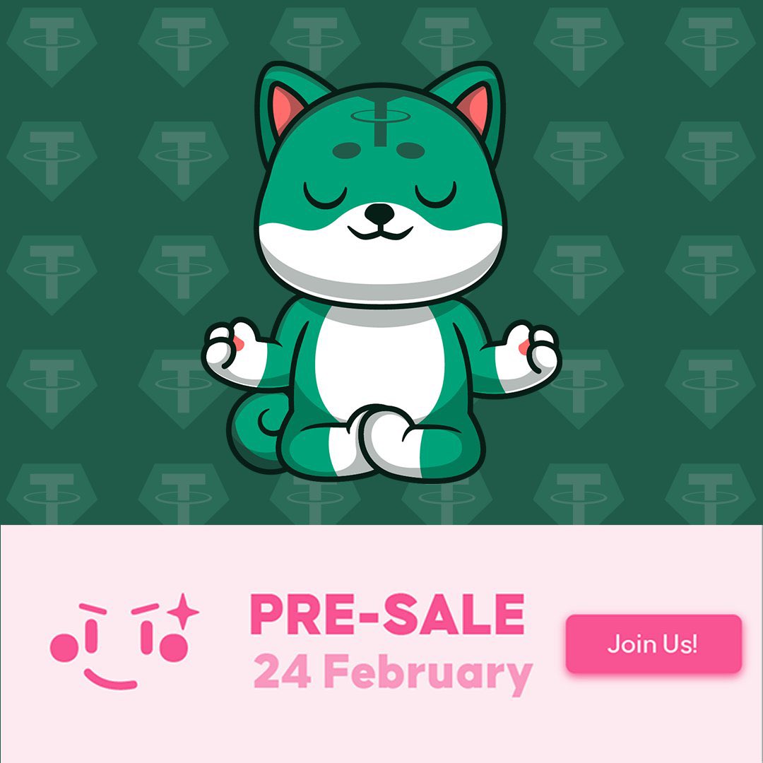 以太 Tether Shiba [$ 新] 🐕 @TetherShiba 

KS PINKSALE 預售🎀
 
啤酒預售日期和時間：2 月 24 日 16:00 [UTC] 🕓

Ale️ 預售鏈接：pinksale.finance/#/launchpad/0x…

/ SC / HC：250 BNB / 500 BNB 📈

啤酒預售率 1 BNB = 800,000 ALL
英格上市率 1 BNB = 750,000 ALL

t.me/tethershiba