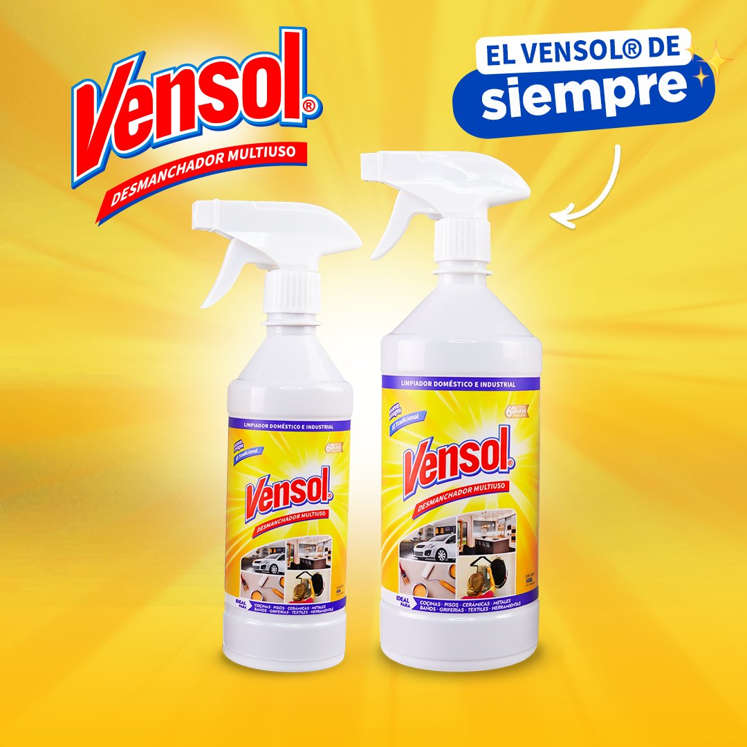 calidadvensol's tweet photo. ¡Todo el poder limpiador en un solo producto! ✨ Vensol es útil en la cocina, baños, pisos, lavadora, muebles, metal, puertas, sillas, ventanas, ropa, artículos de cuero, automóviles y mucho más...

🇻🇪 #HechoEnVenezuela con #CalidadVensol https://t.co/DHOrjIuA2T
