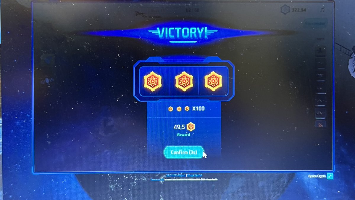 Nicorandil_'s tweet photo. #SpaceCryptoGame を本気で楽しんでいるのはTL上ではどうやら私だけのようです…おかしいな🤔

そして、ついに努力が報われました！
BOSS11クリアで100倍獲得〜！！！

現時点で13000円くらいの価値なんですって😲ちょっとおしゃれな服買えちゃうじゃん…👗✨ https://t.co/6TQLzsgrkC