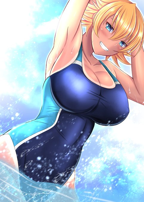 #くそ寒いので水着絵を貼る 