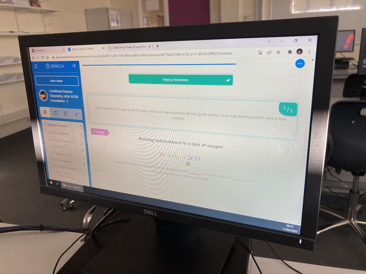 ColchesterAcad's tweet photo. Excellent progress from Year 11 #Science students who are using #SenecaLearning for their mock revision

#Excellence #ColchesterAcademy https://t.co/QoEzVXzFfF