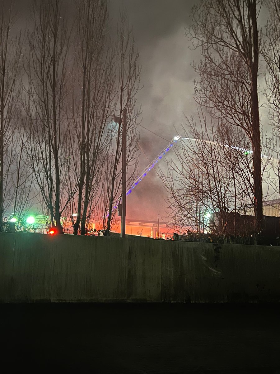 PNE Fire almost out. No further danger.
Great work and Rapid Response from the Vancouver and Burnaby Fire Departments. 
Race Track, Barn Area, and Horses Safe!