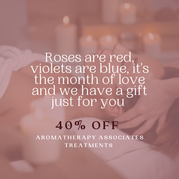 ChamomileSpa's tweet photo. It may be be March soon... but we are still in the month of LOVE ❤️ 

There is still limited time left to make the most of this fab offer where our Aromatherapy Associate treatments are discounted by 40%. https://t.co/cGzT8n5N4D