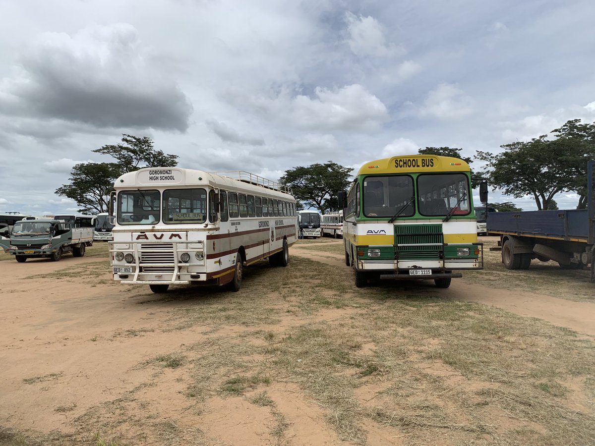 ZimHRNGOForum's tweet photo. Close to 100 buses including school buses used to ferry supports from the whole of Mashonaland East to Rudhaka Stadium for a ZANU PF rally to be addressed by VP Chiwenga.

⁦@ZANUPF_Official⁩ 
⁦⁦@zppINFO⁩
⁦@CCCZimbabwe⁩ 
⁦⁦@ntjwgzimbabwe⁩
⁦⁦ https://t.co/jV3Y6uoizq