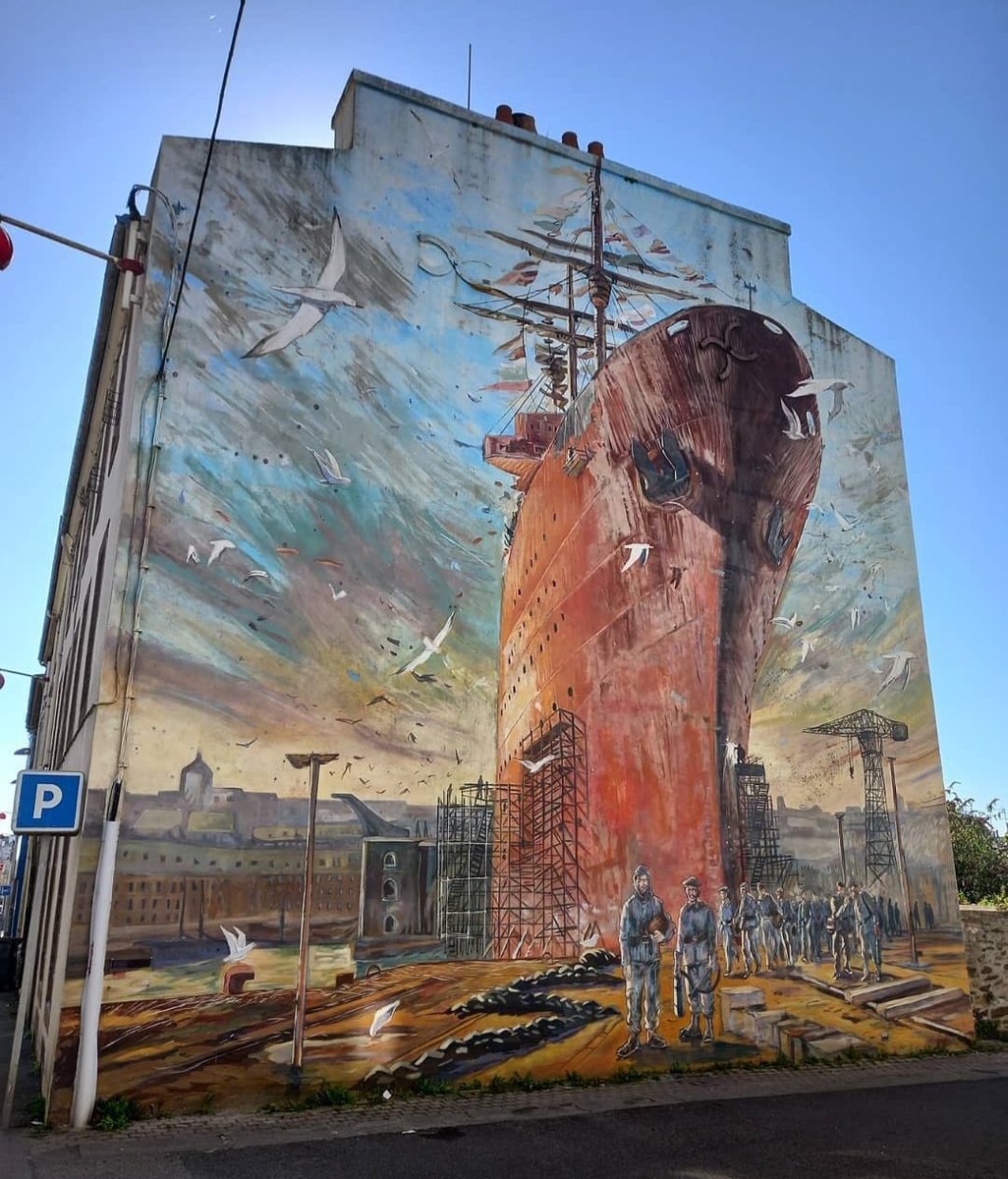 MolinaStreetArt's tweet photo. 'La Navale' by French CitéCréation for Les Murs Prennent la Parole in Brest, France (2010) #citecreation #breststreetart #streetart #lamolinastreetart 📷 by @ericbl_ via https://t.co/I0afySX9wx https://t.co/xb3pqwVi6T