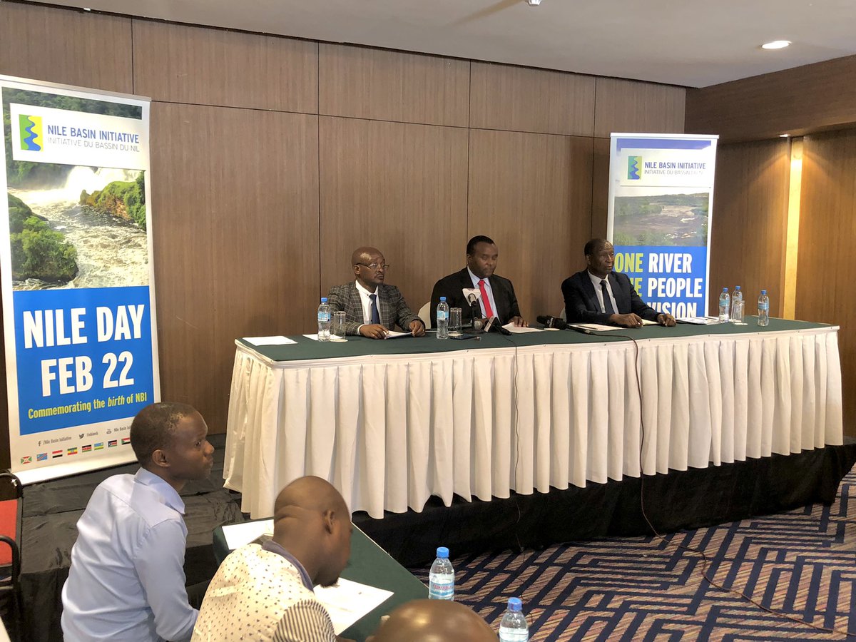 nbiweb's tweet photo. Eng. Anthony Sanga, PS of @maji_mowi addressing journalists on the upcoming #NileDay celebrations taking place on 22 February 2022 at Mlimani City Conference Centre.
#Abitofhistory - NBI was established in Dar es Salaam on 22 February 1999. https://t.co/tQHdP6znsr