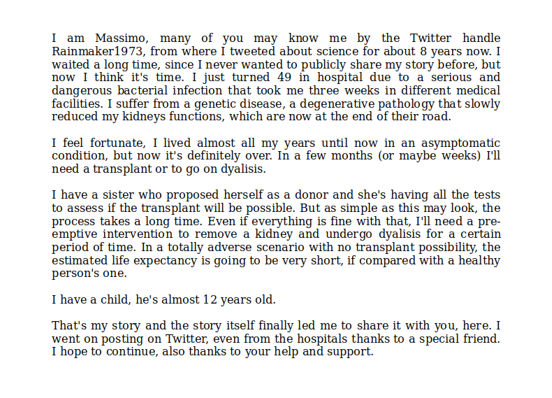 Rainmaker1973's tweet image. This may look like any other of my tweets, but it's different. It tells my story. I never wanted to share it before. Now it's time
paypal.me/Rainmaker1973