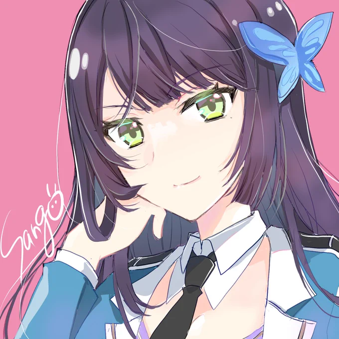 純～っ初めて描いた。 