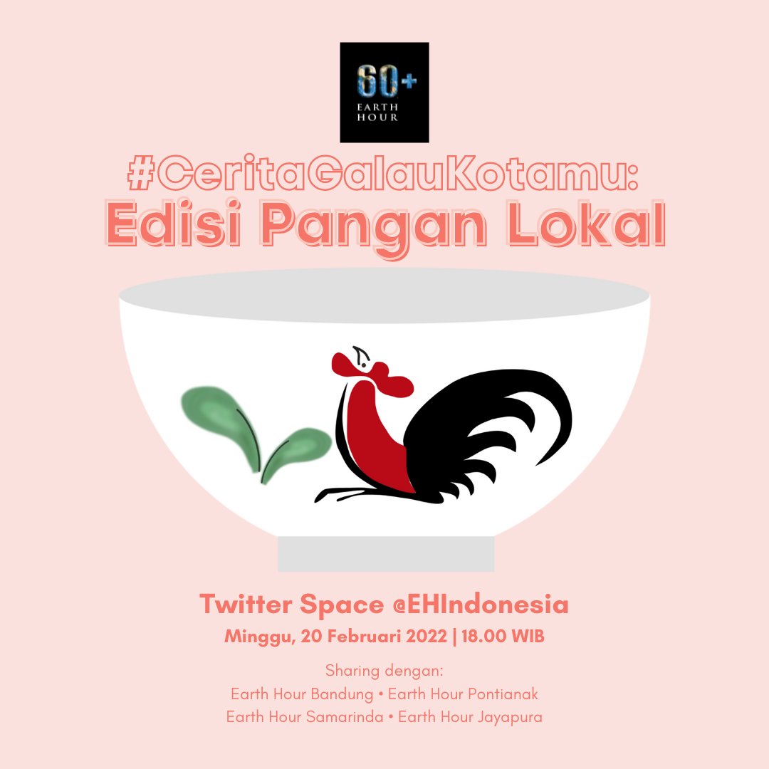 Earth Hour Indonesia (@ehindonesia) on Twitter photo SobatEH, sore ini kita akan ngobrol dengan <a href="/EHbdg/">Bandung Bijak Energi</a> <a href="/EHPontianak/">Earth Hour Pontianak</a> <a href="/EHSamarinda/">Earth Hour Samarinda</a> dan <a href="/ehjayapura/">Earth Hour Jayapura</a> tentang pangan di Space jam 18.00 WIB ya! Stay tuned!
x.com/i/spaces/1ynKO… SobatEH, sore ini kita akan ngobrol dengan <a href="/EHbdg/">Bandung Bijak Energi</a> <a href="/EHPontianak/">Earth Hour Pontianak</a> <a href="/EHSamarinda/">Earth Hour Samarinda</a> dan <a href="/ehjayapura/">Earth Hour Jayapura</a> tentang pangan di Space jam 18.00 WIB ya! Stay tuned!
x.com/i/spaces/1ynKO…