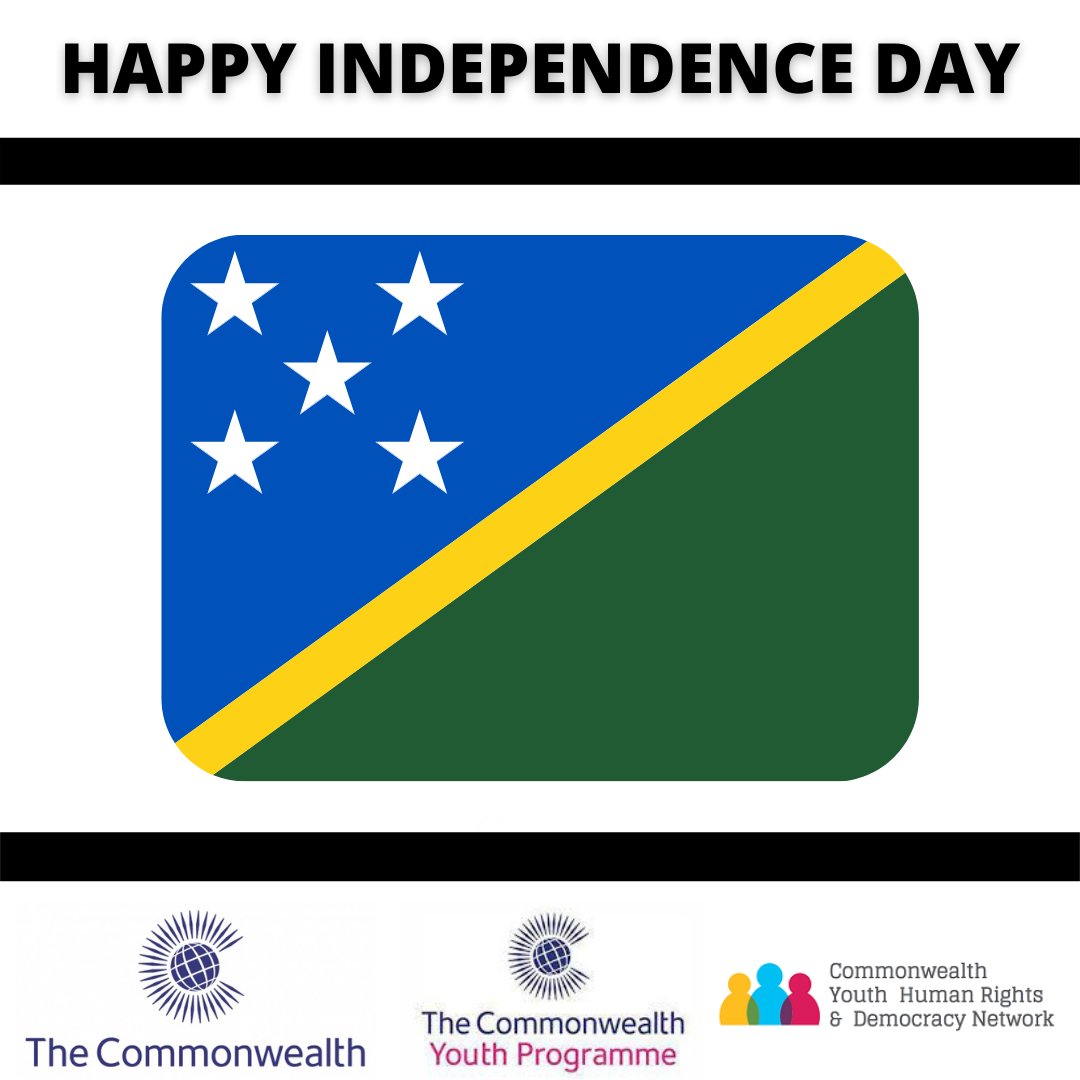 CYHRDN's tweet photo. Happy Independence Day to Solomon Islands🥳

Fun Fact: The Solomon Islands are an island nation located in Oceania. They consist of approximately 992 small islands, atolls and reefs. https://t.co/g3MwKeIGqL