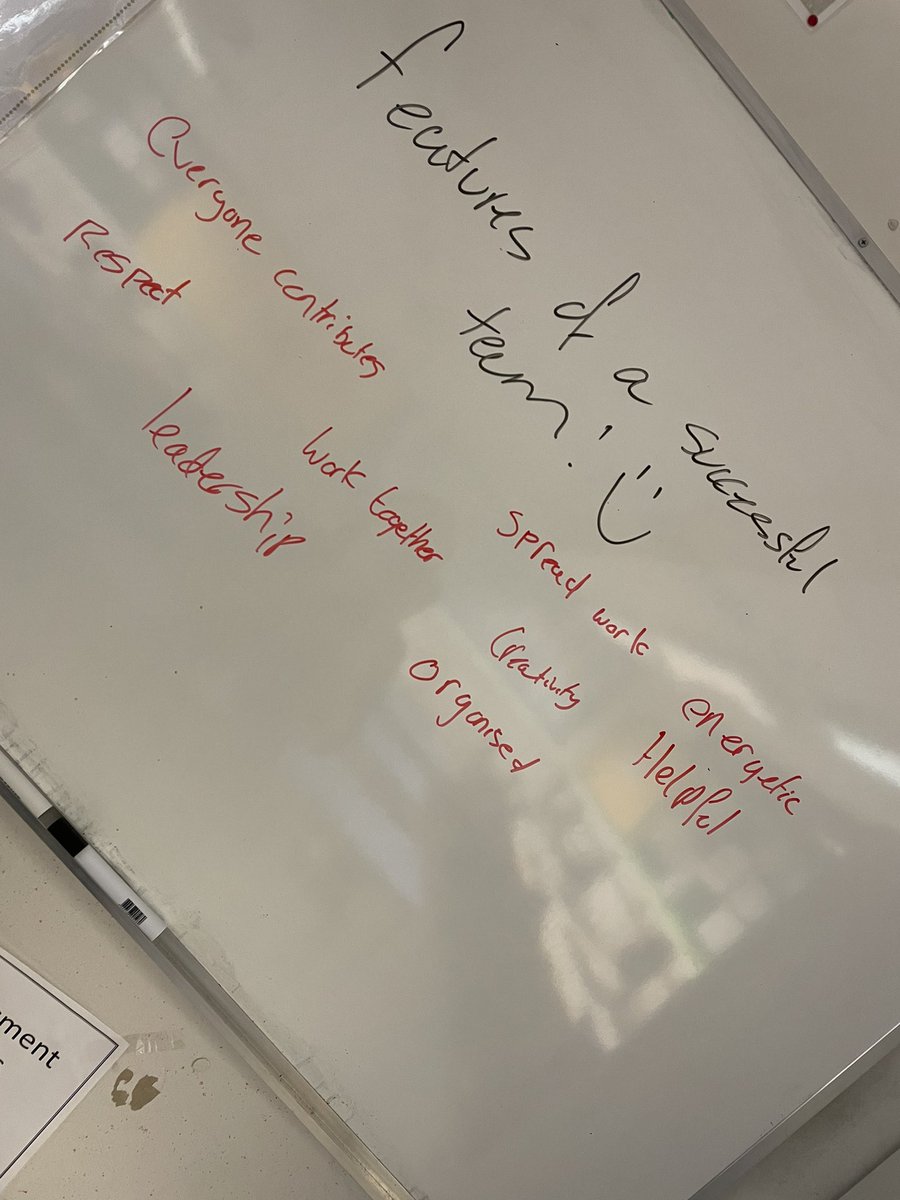 Our S2 pupils have been learning about  working in teams and what this process involves before beginning their collaborative project. 👏🏻#teamworkmakesthedreamwork #LAtechnologies