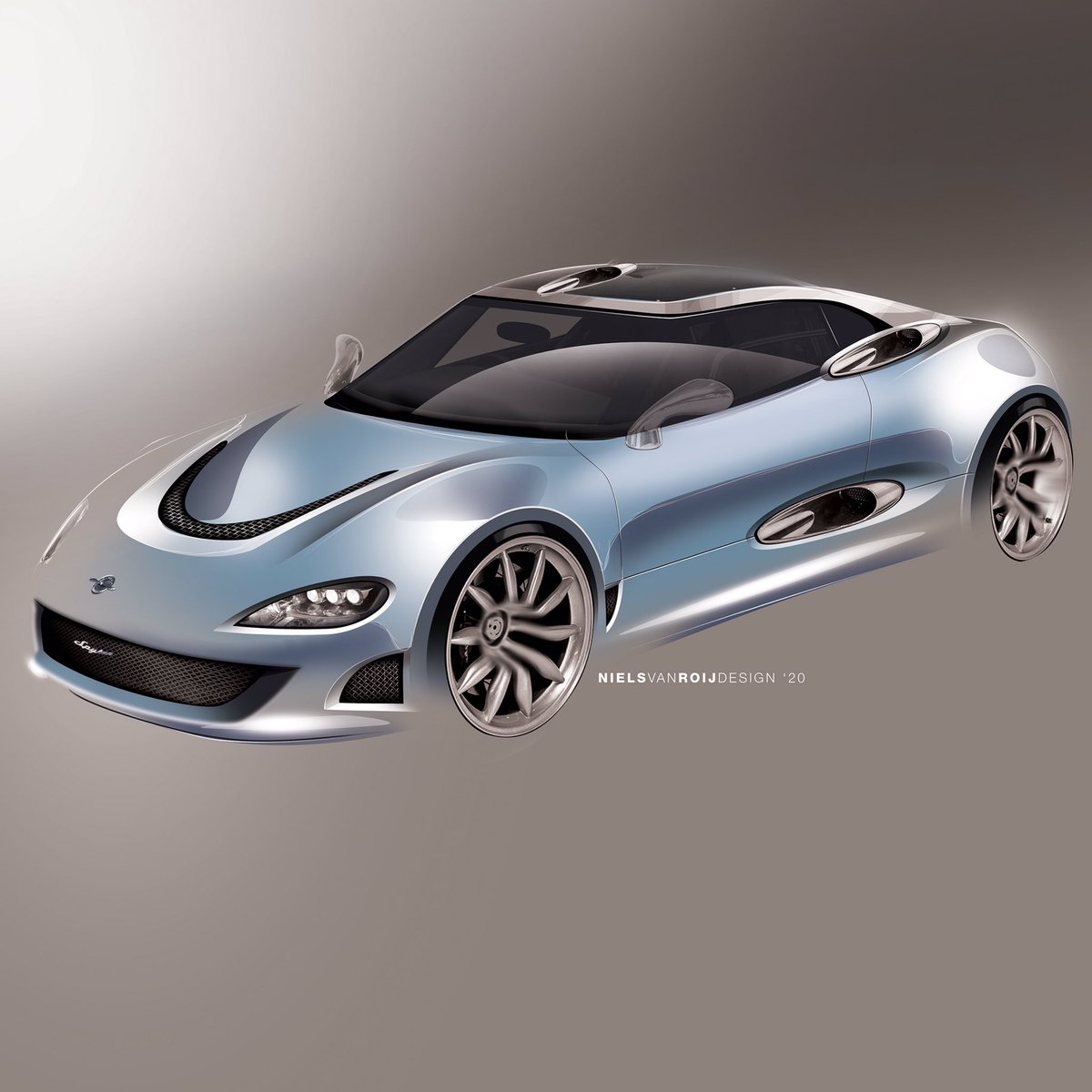 #SpykerCars

What if... a #Spyker C8 would be rebodied into a #coachbuilt, one-off unique piece of kinetic sculpture. How could this Dutch sports car be reinterpreted? Maybe like this!

—————

#cardesign #supercarclub #supercarlifestyle #coachbuilt #petrolhead #NielsvanRoijDesign
