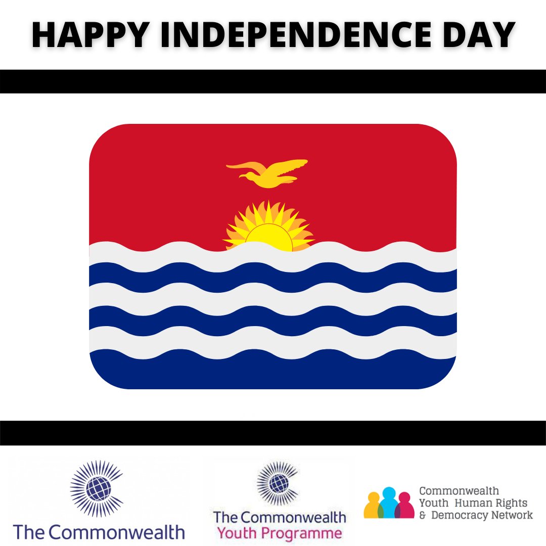 CYHRDN's tweet photo. Happy Independence Day to Kiribati🥳

Fun Fact: Kiribati is the first country in the world to ring-in the New Year. The country is furthest ahead of Greenwich meantime at GMT+14. https://t.co/i1uC8EVzHG