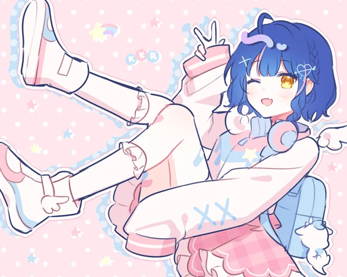 #絵こころ #あまみゃ新衣装 
新衣装もお歌も可愛すぎた…💗 