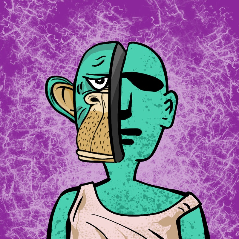 The story of this #DoubleHeadNFT is half of Bored Ape and Moaii face who has bored face also. And they are poor.

This pic is now 2nd sell at 30Ⓝ at paras.id/token/x.paras.…

#nft #NFTs #nftcollector #nftcollection #NEARcollector #NEARProtocol #NEARnft