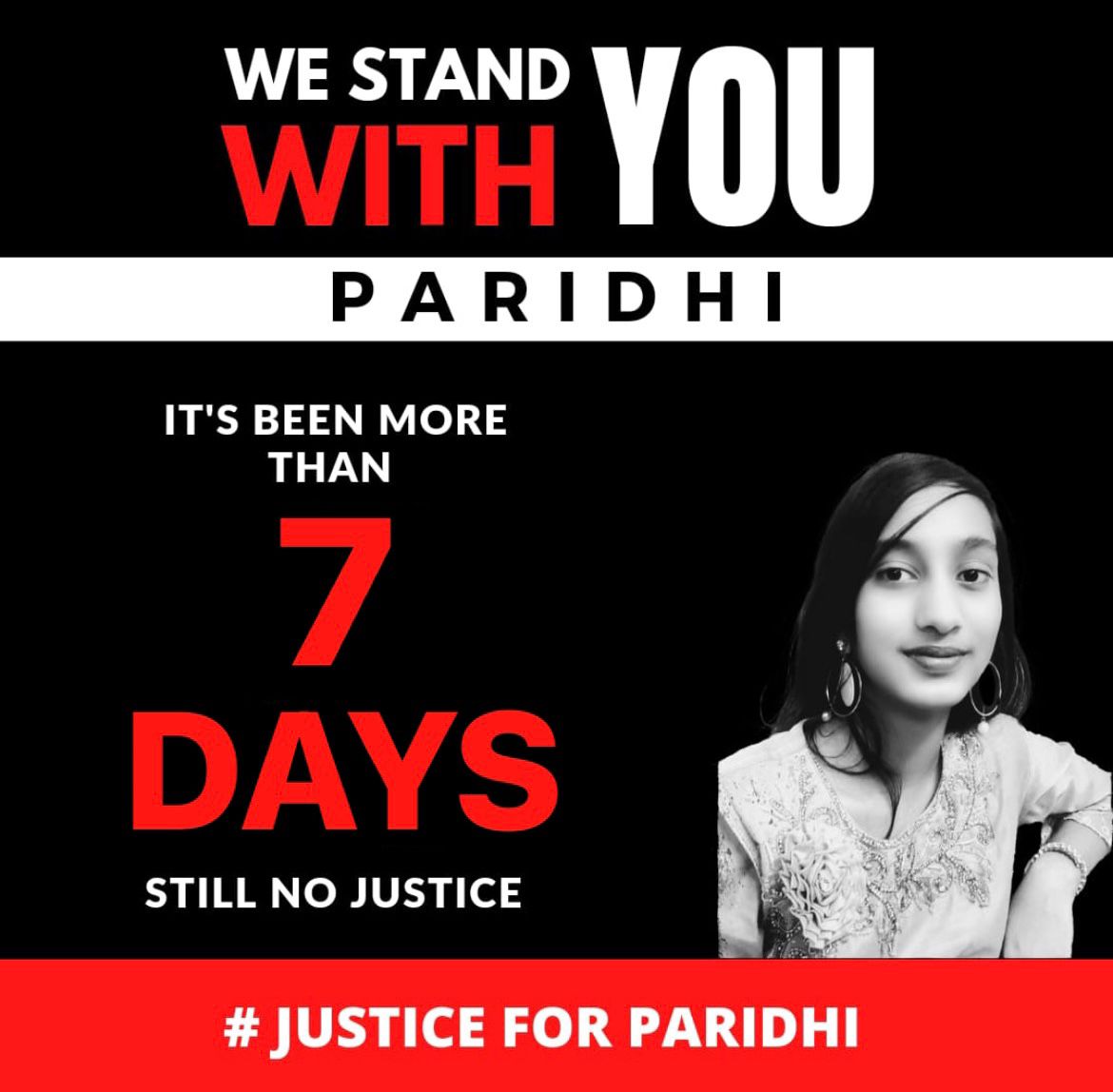 KavyaJain12505's tweet photo. Justice is not yet served. it has been a week and police is still bare handed #wewantjustice #Kota #justiceforparidhi @KhansirOfficial @khansirpatna https://t.co/SmjATpBYlQ