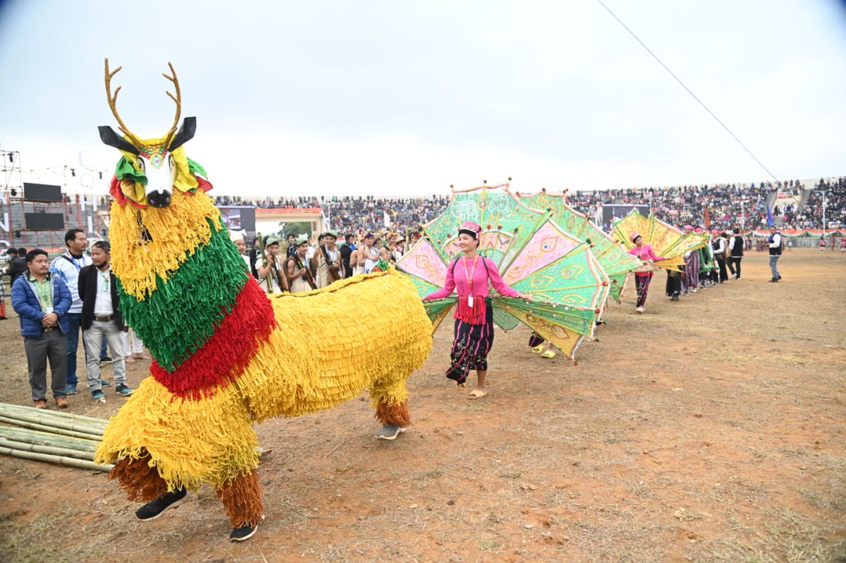 MyGovArunachal's tweet photo. Glimpses of Golden Jubilee Celebration from Outdoor Stadium at Yupia.
#StatehoodDay 
#50YearsofArunachalPradesh https://t.co/7lsU3Xyzw1