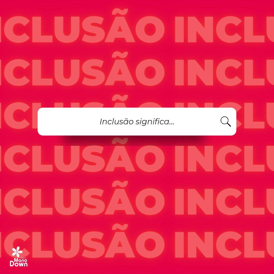 Conta pra gente, o que significa inclusão para você? 👇🏼

#sindromededown #t21 #inclusao #trissomia21 #manodown