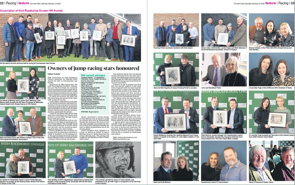 TheIrishField's tweet photo. The @AIRO_Owner presented awards to jump racing owners. Read all about in The Irish Field this weekend. https://t.co/34A1aQtBwd