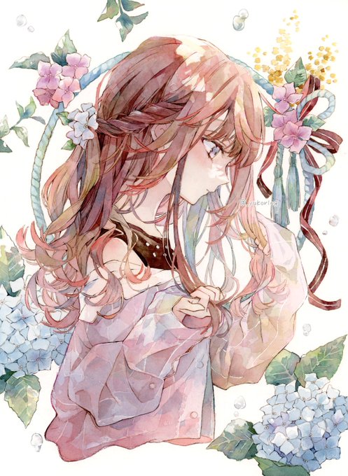 「hydrangea」 illustration images(Popular)