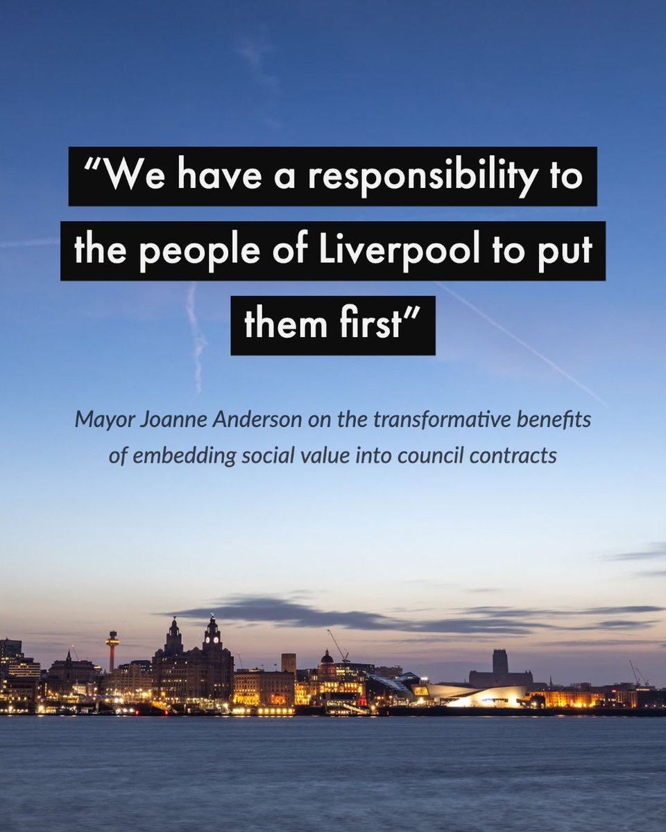 #Blog | From community clean ups to mentoring for young people, @mayorlpool Joanne Anderson outlines how the Council is embedding social value in its contracts with businesses to benefit residents and neighbourhoods.

Read: bit.ly/3gTmQHF
