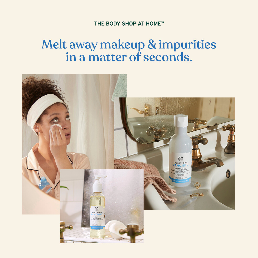 Who LOVES chamomile tea?☕
Just as chamomile helps calm the mind and body, but it also has similar effects on your skin. 🧘‍♀️🧘‍♂️

#Camomile #Vegan #SkinCare #TBSAH #TheBodyShop #CommunityFairTrade