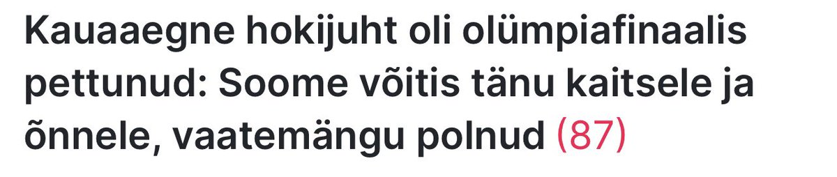 Fasel 🤡 (või siis lihtsalt ei vaadanud mängu)