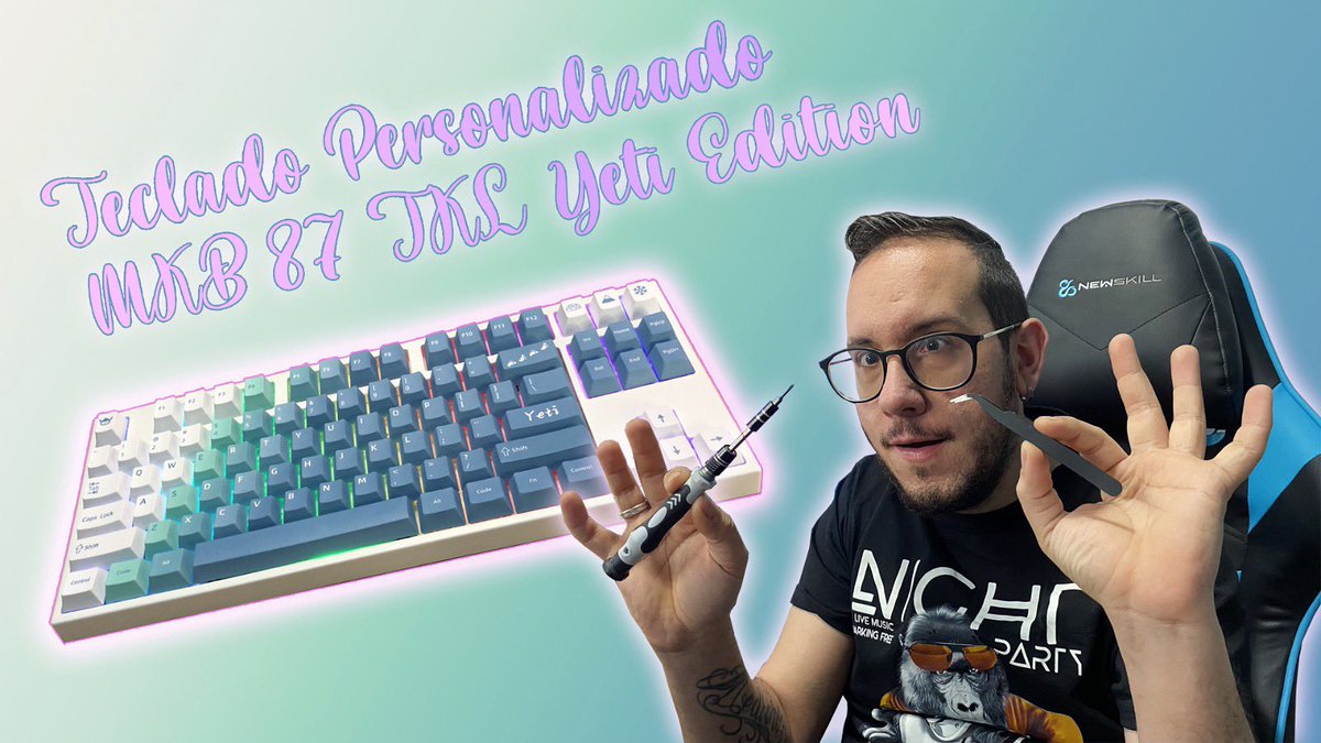 ItsJoshDesign's tweet photo. El nuevo vídeo ya está en el canal 🔥 

Montaje de un teclado mecánico personalizado tipo TKL con un poquito de ASMR 🦻🏻🤫⌨️  

Pásate por mi canal para ver más ⬇️

https://t.co/hRkz1LPCHX

#keyboard #gaming #gamers https://t.co/cDaKFWxYV9