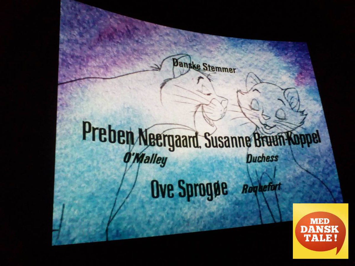 meddansktale's tweet photo. I dag kl. 16.45 viser @meddansktale ekstraordinært Disneys ARISTOCATS med de gamle danske stemmer fra 1971! Forestillingen i @cinemateketDK er udsolgt, men man kan være heldig at få uafhentede billetter en halv time før start: https://t.co/ymJp2rfuhY https://t.co/HQIPCLV7yr