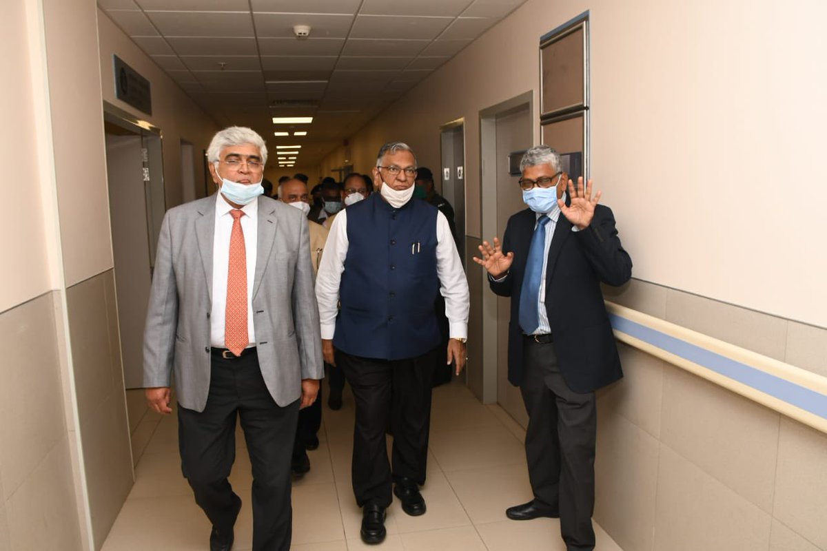 TMC_Varanasi's tweet photo. Prof. S K Jain, Vice Chancellor, BHU visited @TMC_Varanasi on Sunday. During his visit, he interacted with various departments and their HODs and addressed the staff of the hospital. He also conveyed his best wishes to the hospital staff for performing good work.

@VCofficeBHU https://t.co/1UAbsC8HnY