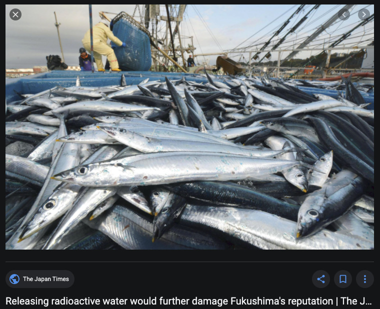 BTS_BP_SFan's tweet photo. @fuck_off_korea Japan govt is going to dump radioactive waste water to the ocean. Do you want to eat fish from Fukushima?
[Radioactive cesium of fish in Fukushima, Japan, exceeded the standard]=日本報道(Wow!Japan)
https://t.co/XNgrSgxchO https://t.co/vOcZTK5aGI