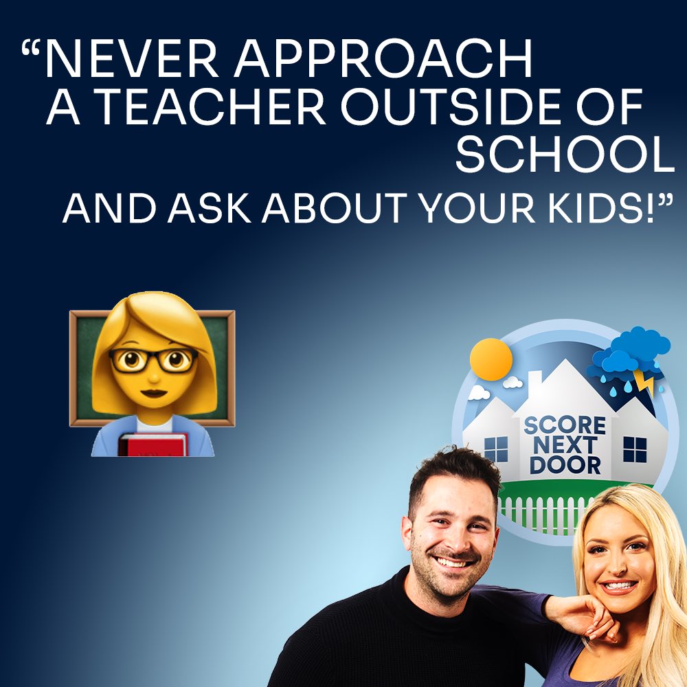 We don’t just give advice about how to deal with your neighbours… but how to deal with teachers too! 👩‍🏫😅

Do you agree with what <a href="/itsrichwilliams/">Rich Williams</a> &amp; <a href="/eljonesuk/">Emma Louise Jones</a> said on a recent episode?

🏡 #JoinTheNeighbourhood
