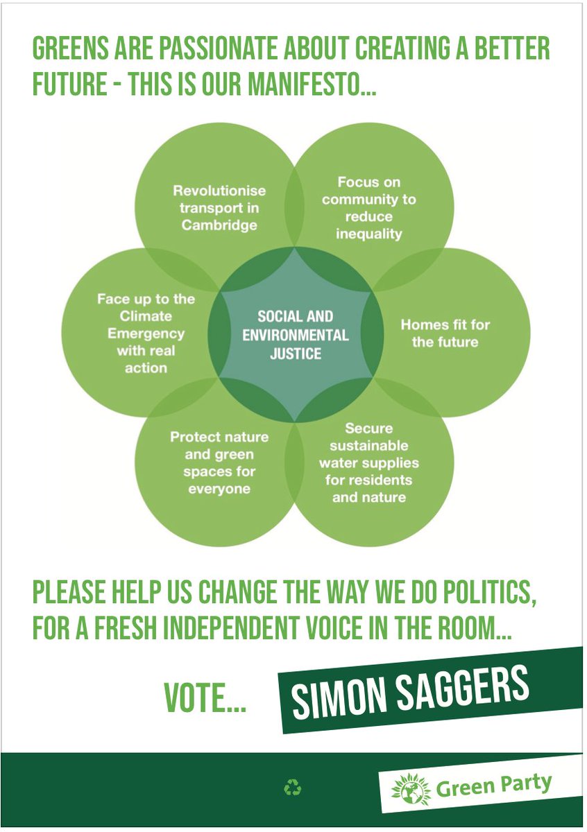 South Cambs District Council #elections in May.       Please #vote for a different politics...