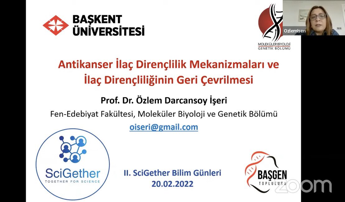 Basgen_MBG's tweet image. II. SciGether Bilim Günlerinin 2. Gün oturumlarına Prof. Dr. Özlem Darcansoy İşeri hocamızın sunumu ile devam ediyoruz ✨ YouTube linki: youtu.be/1rIY-ESFxfg @scigether #scigetherbilimgünleri2 #togetherforscience