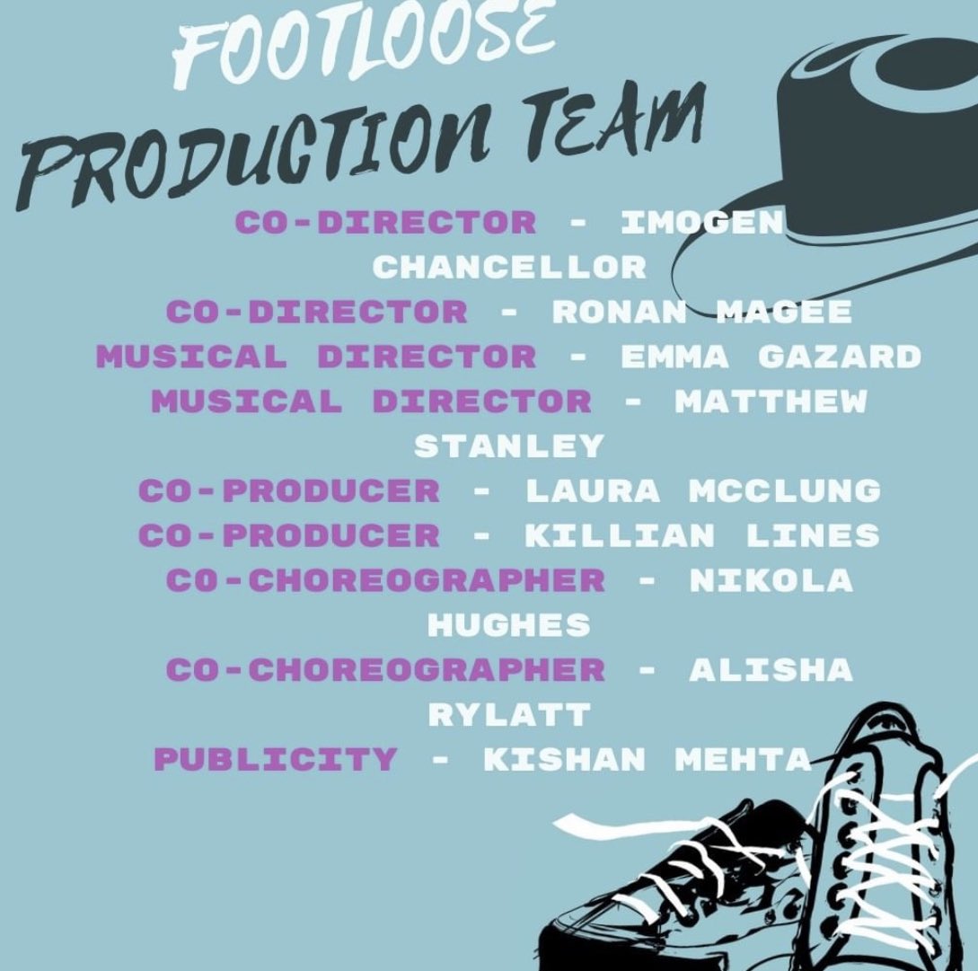 LUUSMS's tweet image. Ooops, we’ve missed Twitter again!! But we do have our 2nd Semester show 👀 THIS MARCH, we’re bringing ‘Footloose’ the musical to The Riley Smith Theatre 🥳 Check out our Cast and Production Team!! 🎧👯‍♀️👟❤️ #footloosethemusical #leeds #Uol #musicaltheatre TICKETS OUT SOON! 🎟