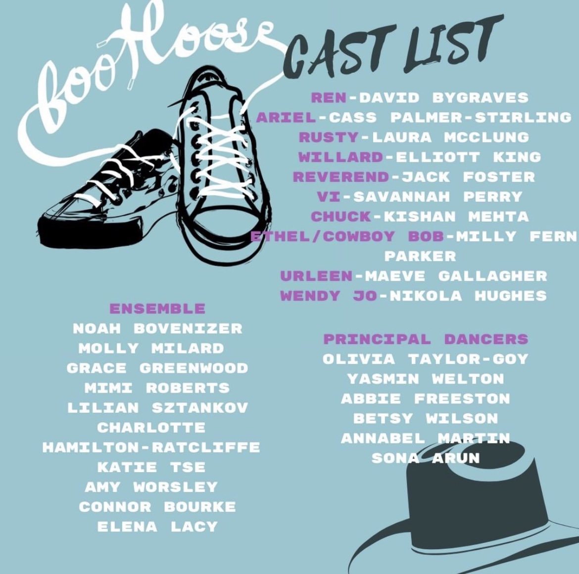 LUUSMS's tweet image. Ooops, we’ve missed Twitter again!! But we do have our 2nd Semester show 👀 THIS MARCH, we’re bringing ‘Footloose’ the musical to The Riley Smith Theatre 🥳 Check out our Cast and Production Team!! 🎧👯‍♀️👟❤️ #footloosethemusical #leeds #Uol #musicaltheatre TICKETS OUT SOON! 🎟