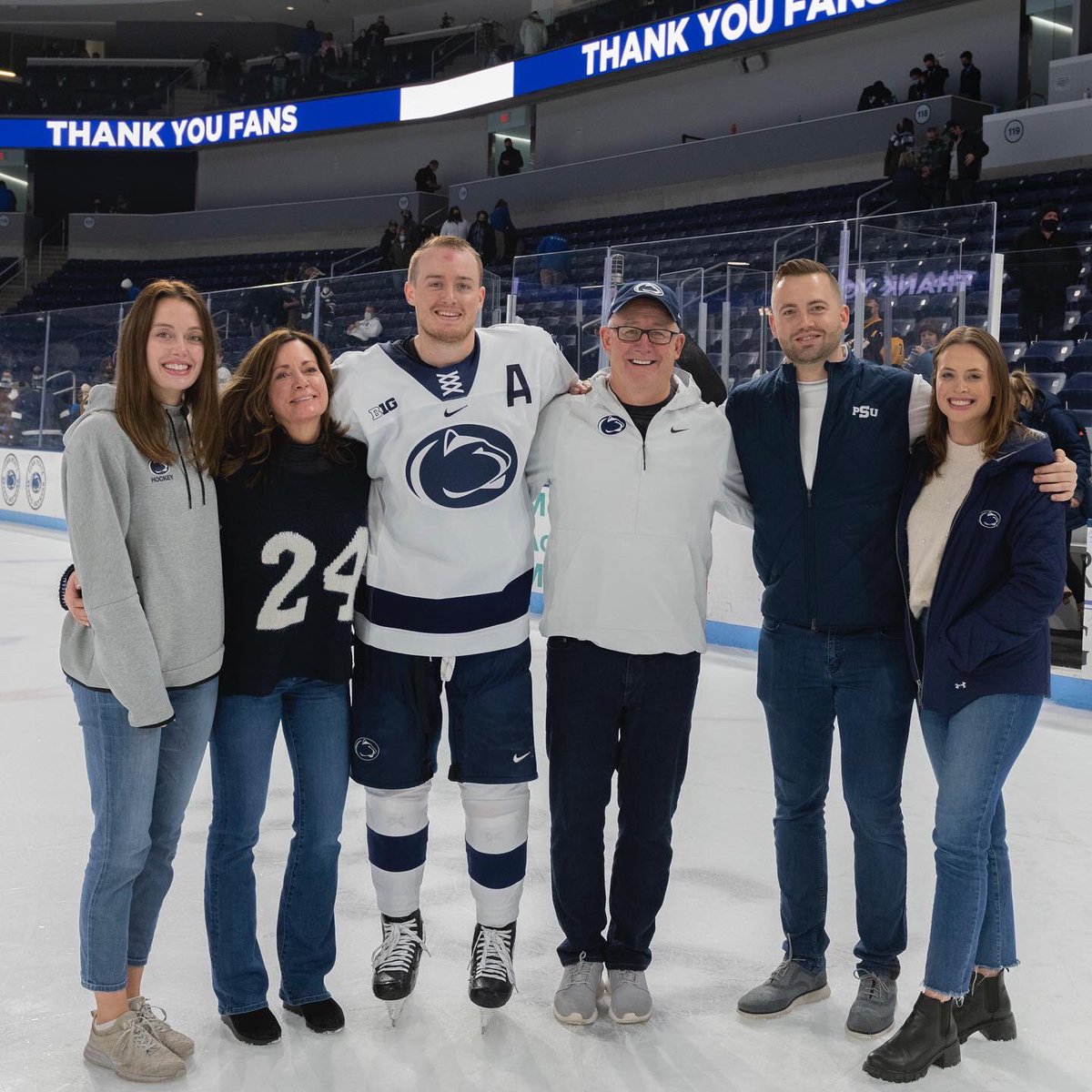 PennStateMHKY's tweet photo. Class of 2022, you will be missed!!

Thank you for all your contributions to #HockeyValley over the years!! 

#WeAre https://t.co/OPu7uJpoMb