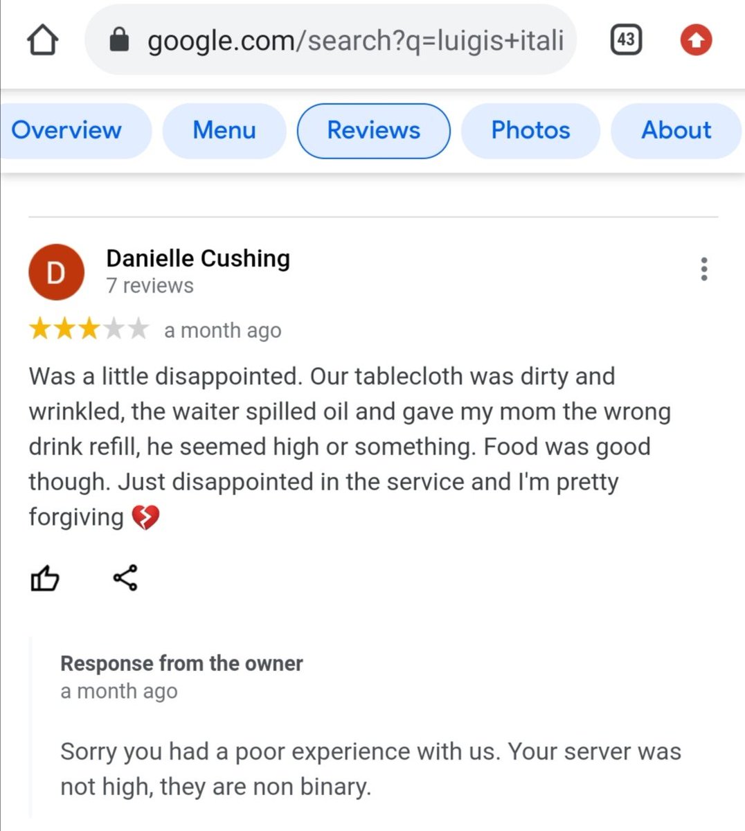 GooglyeyedLlama's tweet photo. The fact this is real 😂😂
(ignore my 43 ok 👀) 
#Server #NotHigh #NonBinary https://t.co/HwBUInCe4X