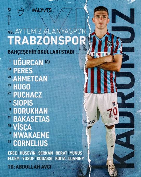 Trabzonspor İlk 11