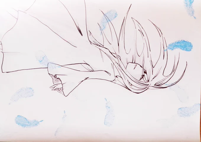 鬼束さんの螺旋を聴いてたらふとニナを思い出して落書き。累とニナは近い性格をしていたから、同じ人を愛さなければわかりあえただろうに……いや近い性格だからこそ同じ人に惹かれ反発しあったのかもしれない。 
