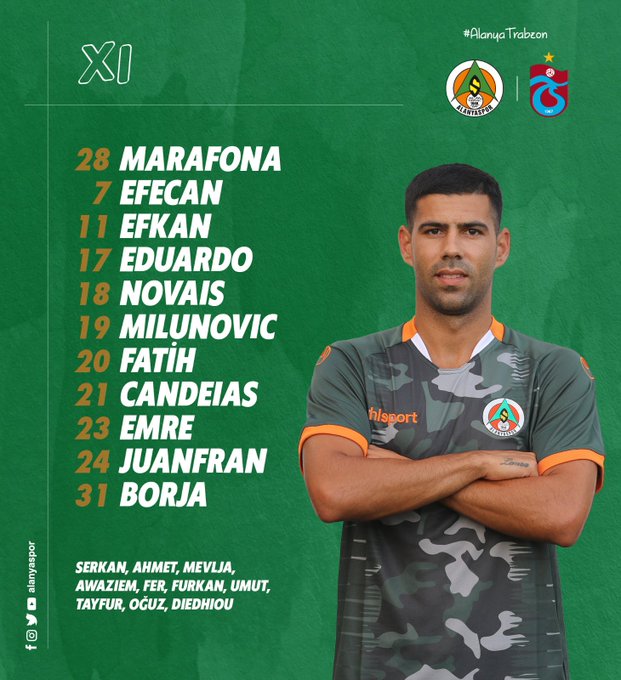 Alanyaspor İlk 11
