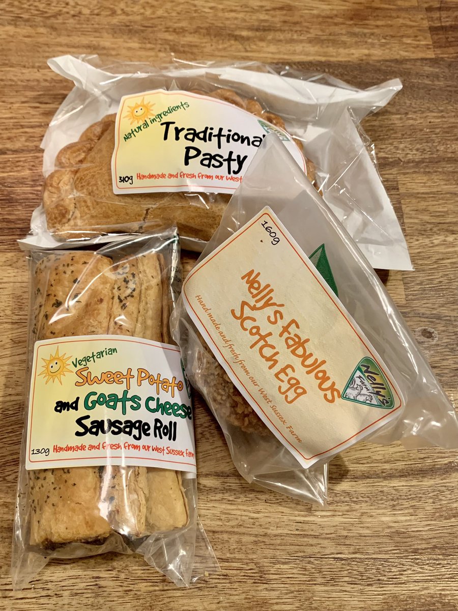 Delicious new treats at the Deli on the Hill from Nelly’s Farm in Sussex. Scotch Eggs, Traditional Cornish Pasties and Vegetarian Sweet Potato &amp; Goats Cheese Sausage Rolls now available.  Pop by or give us a call if you’d like one. 01737 826567 #redhill #reigate #shoplocal